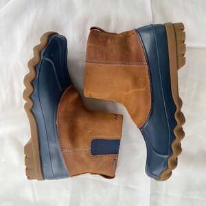 Rare Sperry Top-Sider Brown Leather Snow Duck Boots (STS16428)- Mens Size US 10M